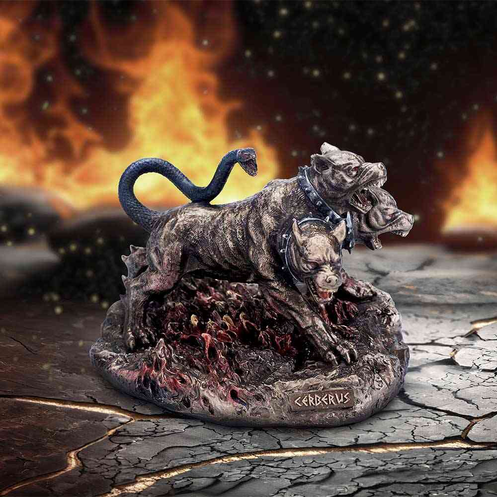 Nemesis Now - Cerberus the Three Headed Hound of Hades 11cm Dekorative Figur - Bronzefarben